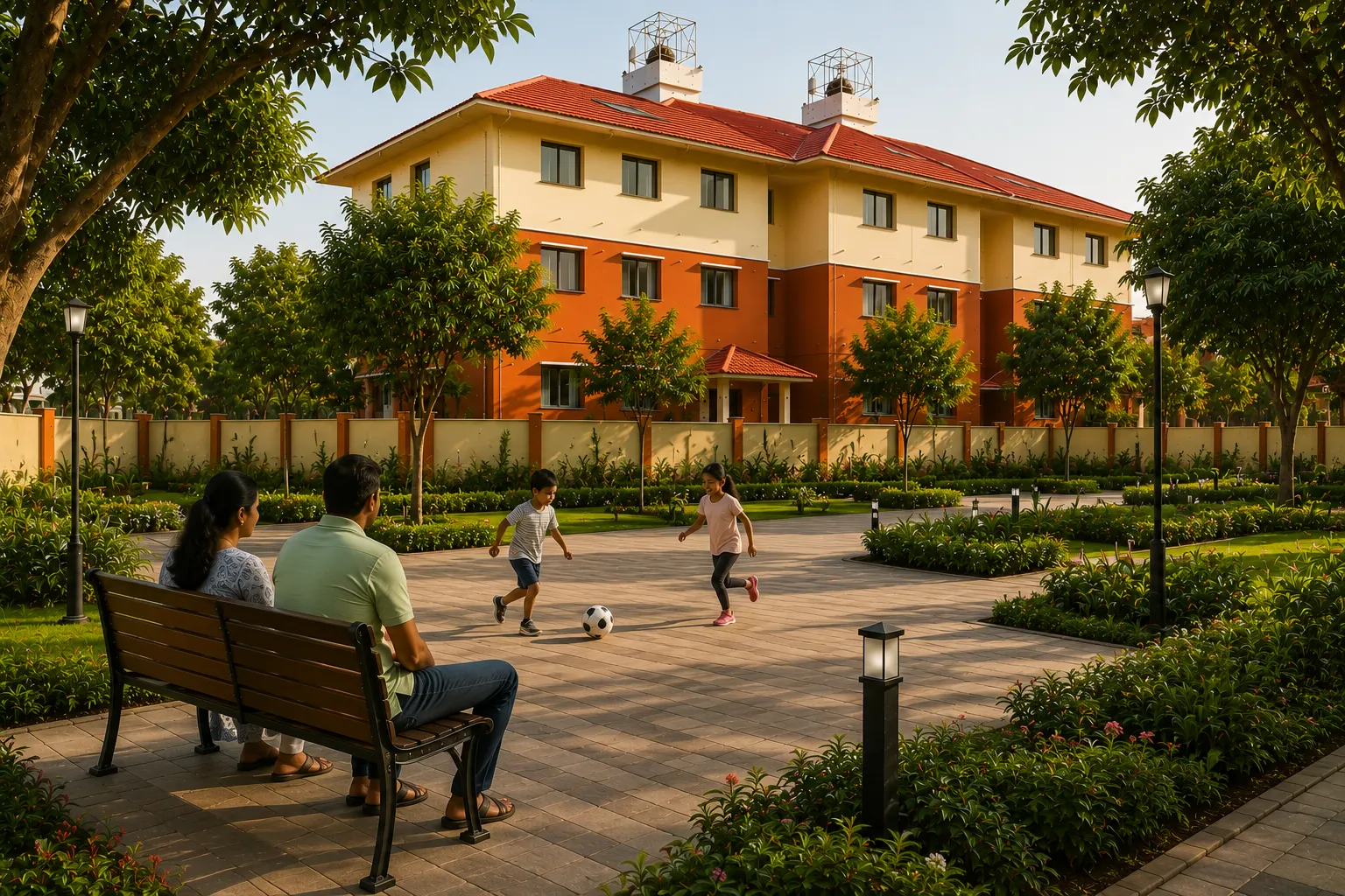 Sit out area at Kundapuram Phase I
