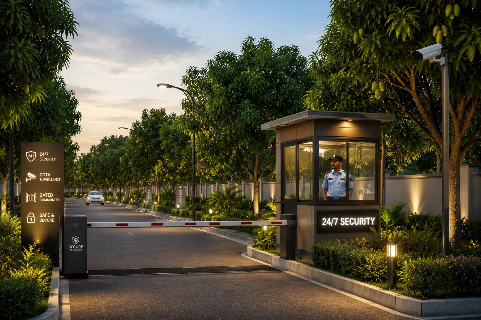 Round-the-clock security at Kundapuram Phase IV